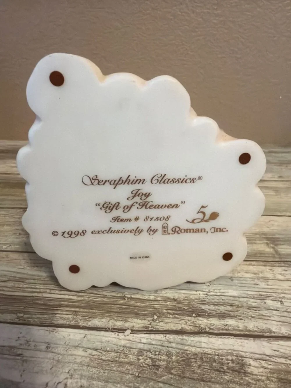 2 X Seraphim Classics Serena Angel of Peace & Joy Gift Heaven Roman Inc - No Box - Picture 12 of 16